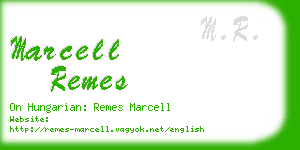 marcell remes business card
